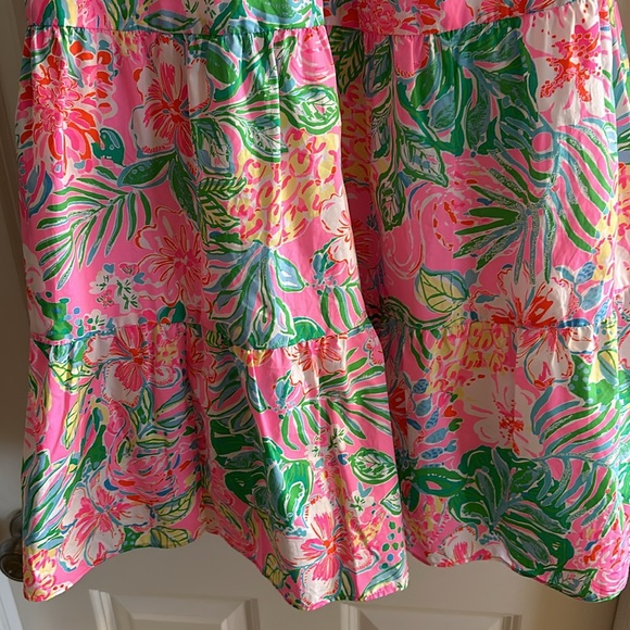 NWT Lilly Pulitzer Nalani Short Sleeve Cotton Dress: Perfect condition. - Picture 7 of 8
